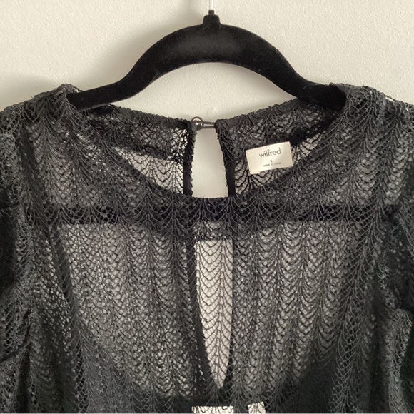 NWT Aritzia Wilfred Black Leonie Dress, Size S - Picture 7 of 16